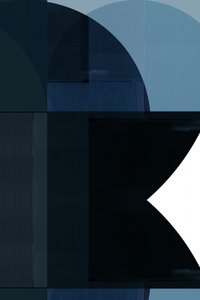 Arcos geométricos azul oscuro de cartissi