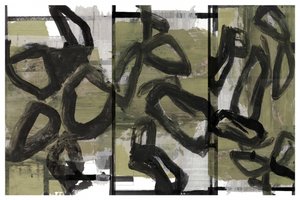 Abstracto de pinceladas dinámicas de cartissi