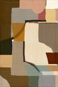 Bloques abstractos en tonos tierra de cartissi