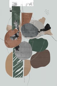 Formas abstractas de tonos terrosos de cartissi