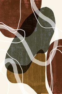 Formas abstractas con tonos terrosos de cartissi