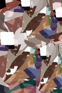 Formas abstractas con tonos terrosos de cartissi