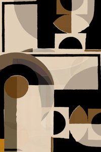 Abstracción geométrica terrosa de cartissi