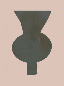 Jarrón abstracto y elegante de cartissi