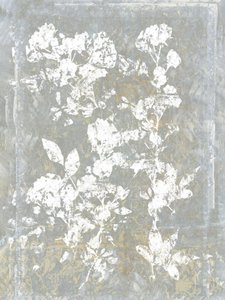 Silueta floral descolorida