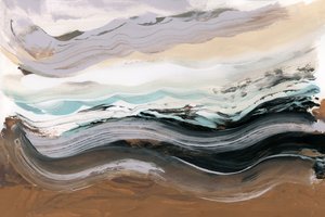 Océano en movimiento: abstracto