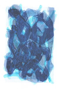 Abstracto en azul fluido de cartissi