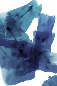 Lavado abstracto azul fluido de cartissi
