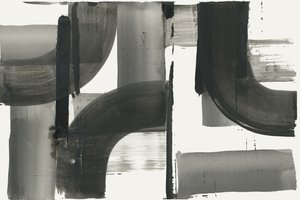 Abstracto en escala de grises fluida
