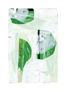 Formas abstractas verdes