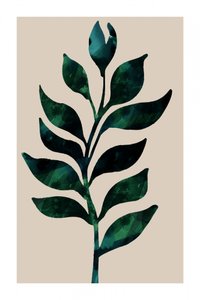 Tallo botánico verde de cartissi
