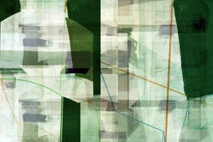 Capas geométricas verdes de cartissi
