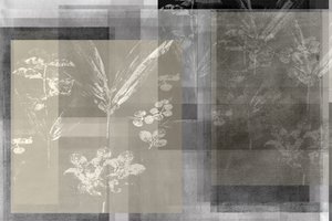 Abstracto botánico en capas de cartissi