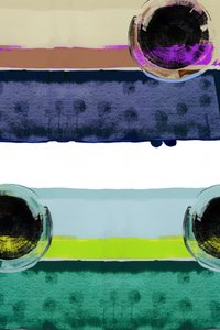 Colores en capas y círculos de cartissi