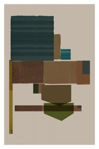 Abstracto geométrico en capas de cartissi