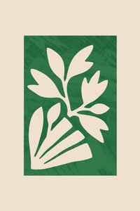 Recorte botánico minimalista de cartissi