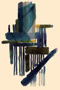 Trazos azules abstractos modernos de cartissi
