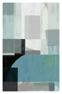 Bloques abstractos azules modernos de cartissi