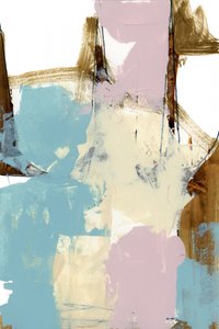 Abstracto moderno en tono rosa dorado