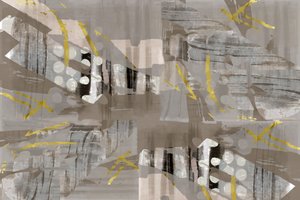 Abstracto moderno en oro