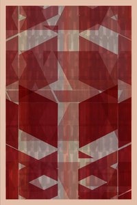 Geometría moderna en rojo de cartissi