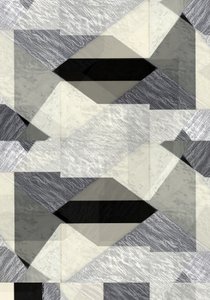 Abstracción geométrica monocromática de cartissi