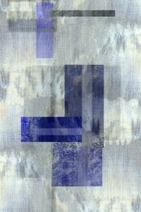 Geometría en azul apagado de cartissi