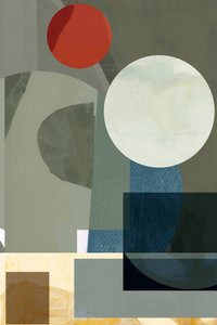 Composición geométrica en tonos apagados de cartissi