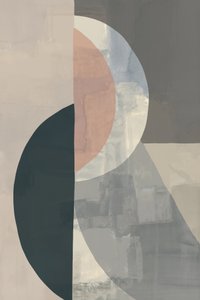 Curvas geométricas en tonos apagados