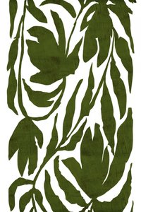 Estampado de follaje verde oliva de cartissi