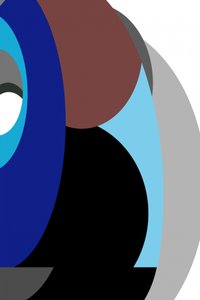 Formas azules superpuestas de cartissi