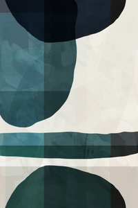 Formas azules serenas de cartissi
