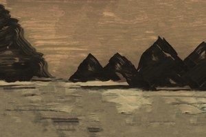 Costa montañosa y serena de cartissi