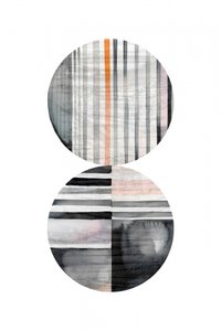 Círculos a rayas: abstracto