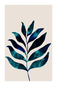 Hoja azul tropical de cartissi