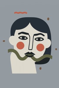 Mujer con un lazo verde