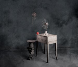 Naturaleza muerta de estilo vintage melancólico
