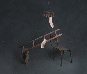 Calcetines y escalera de chenyi wang