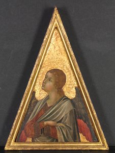 Pináculo con ángel de circle of Niccolò di Segna
