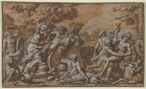 Bacanal de circle of Pietro da Cortona