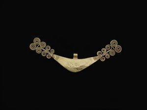 Ornamento de Pinzas de civilization Quimbaya