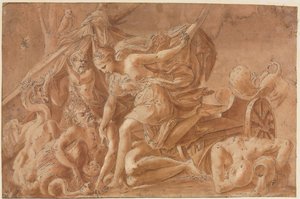 Copia de Juno despertando al sueño de Primaticcio de copy after Francesco Primaticcio