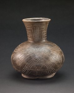 Vasija con motivos incisos, c.1400-1600 (cerámica) de culture Mississippian