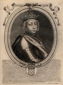 Retrato de Carlos IV el Hermoso (1294 - 1328), Rey de Francia - Carlos IV el 