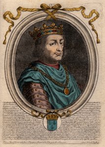 Retrato de Carlos VII (1403-1461) Rey de Francia - CARLOS VII (1403-1461) Rey de Francia