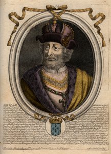 Retrato de Luis I el Piadoso o el Debonnaire (778-840), Rey de Francia - Luis I el 