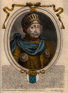 Retrato de Luis VI, llamado El Gordo - grabado de 