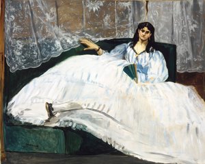 Mujer con abanico de Édouard Manet