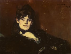 Berthe Morisot acostada de Édouard Manet