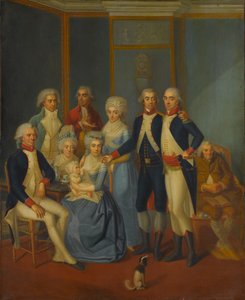 Retrato de una familia militar, ca. 1789-90 de early 19th century painter.